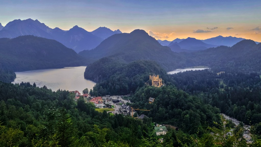 Hohenschwangau Castle Panoramic view Schwangau