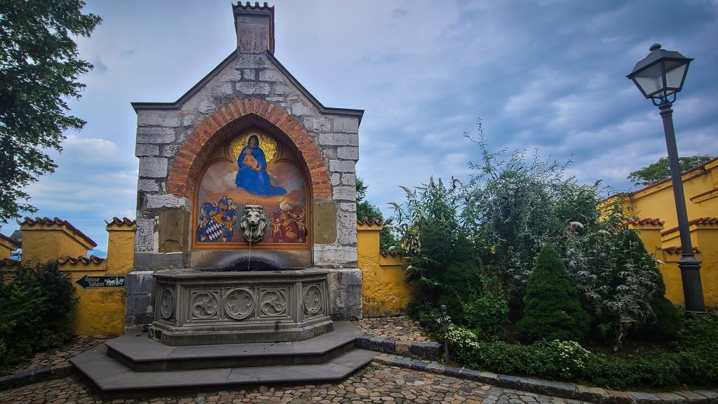 Hohenschwangau Castle courtyard