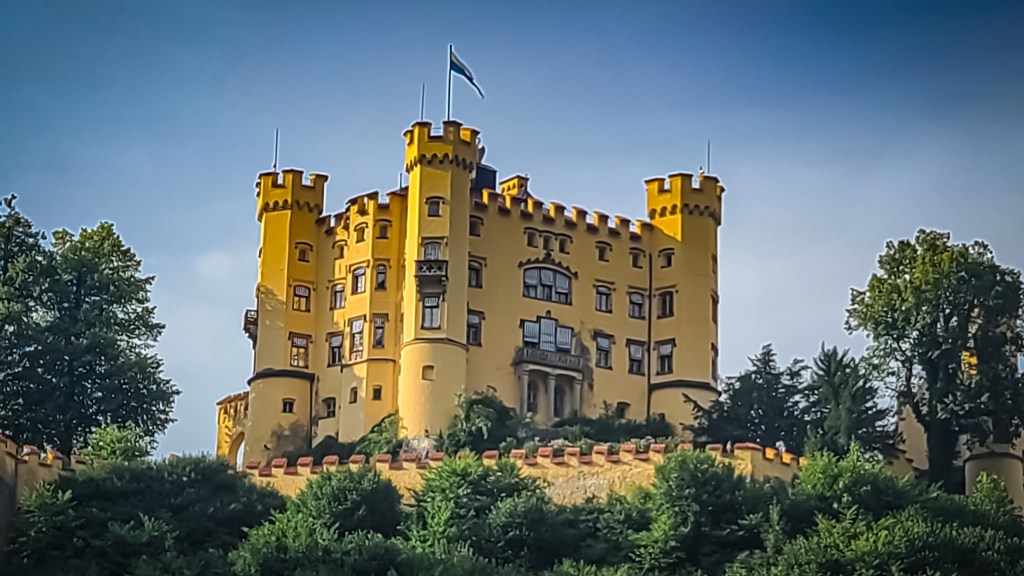 Hohenschwangau Castle view from Alpseestraße