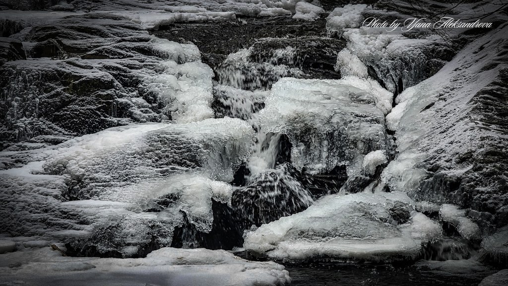 Frozen Beauty of Webber Lake Falls
