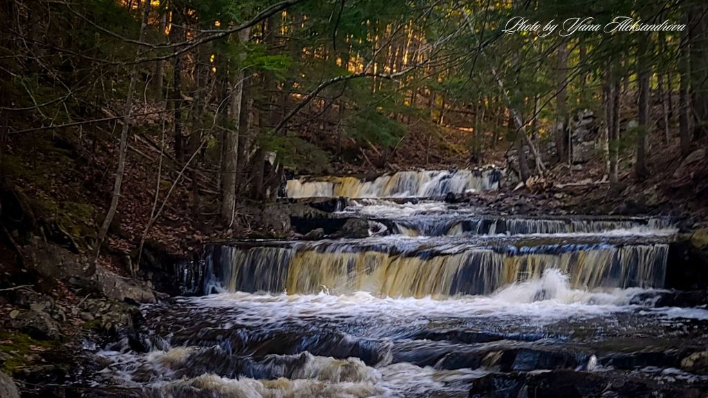 At the top of the Ettinger Falls