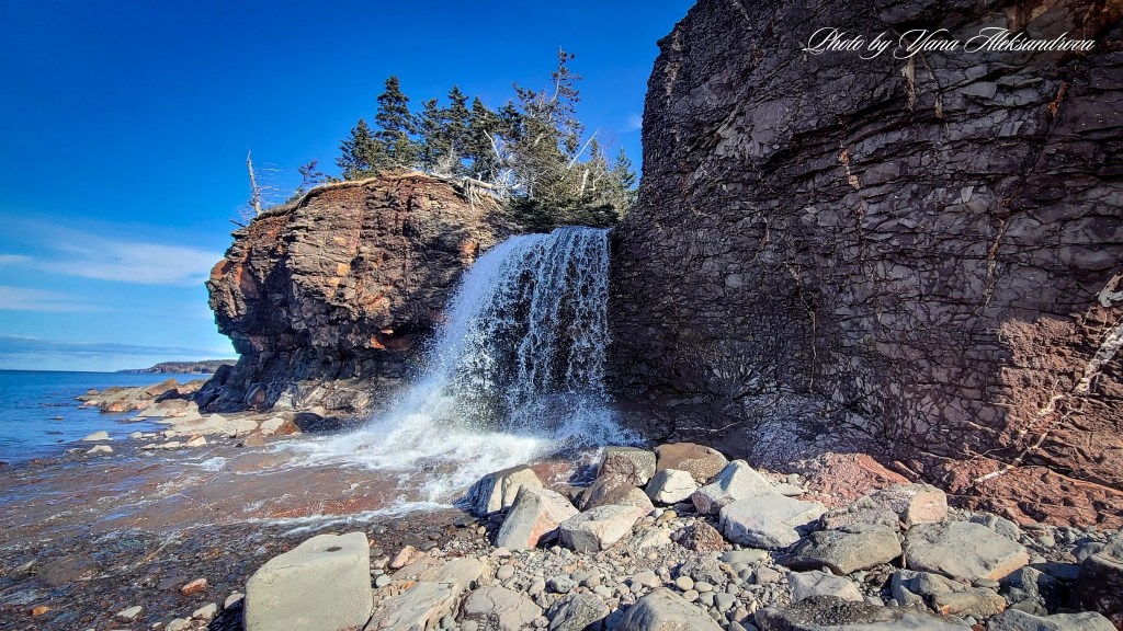 Margaretsville Beach Waterfall photo by Yana Aleksandrova