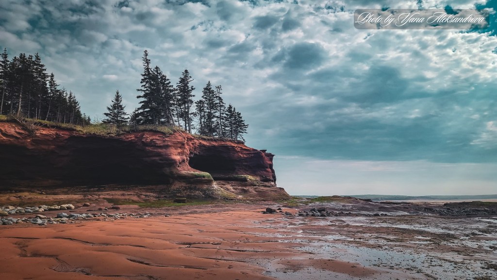 Burntcoat Head Park during low tide, Nova Scotia, Canada