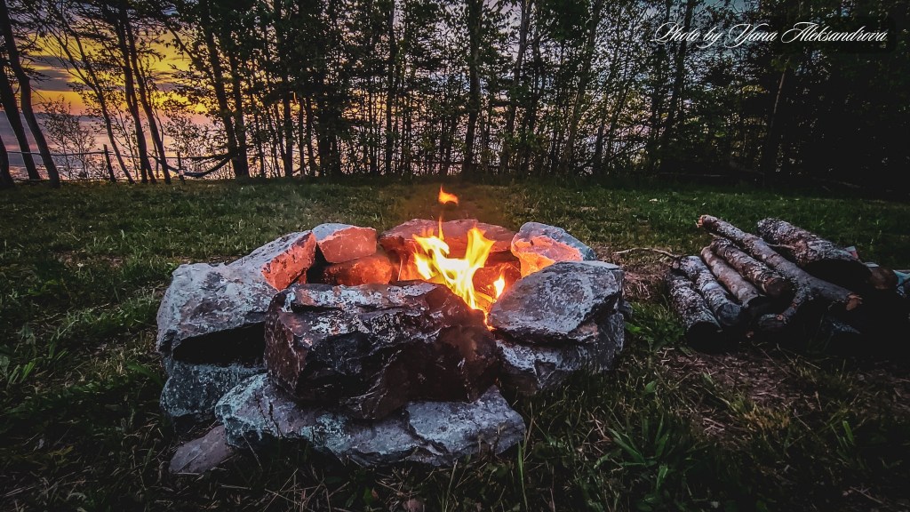 Evening by the fire, Walton, Nova Scotia, Canada. Photo by Yana Aleksandrova