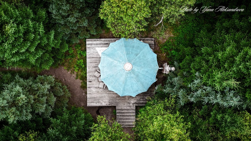 Getaway in Nova Scotia, yurt glamping experience photo yurt in the woods