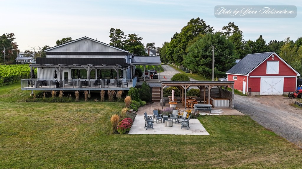 Wine tasting at Blomidon Estate Winery, Nova Scotia, Canada photo
