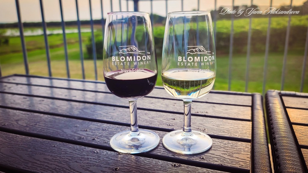 Wine tasting at Blomidon Estate Winery, Nova Scotia, Canada photo