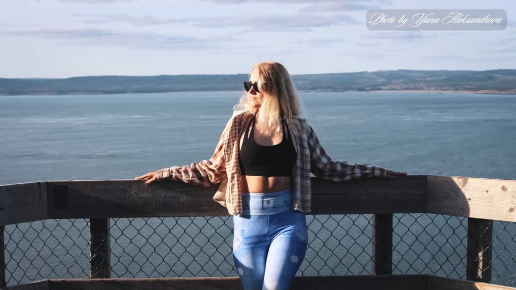 Minas Basin viewpoint, Cape Split trail, NS, Canada photo