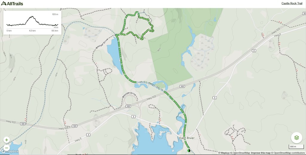 Castle Rock Trail map