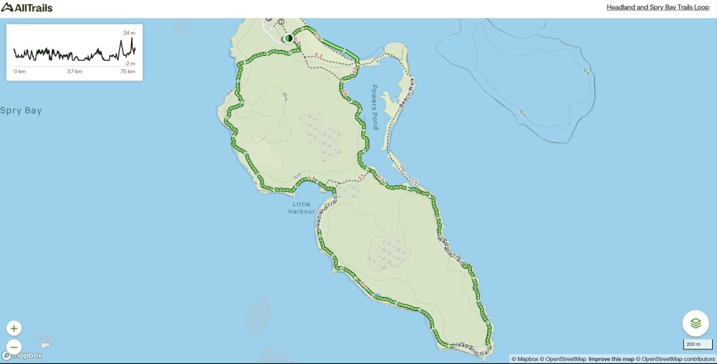 Headland Trail map