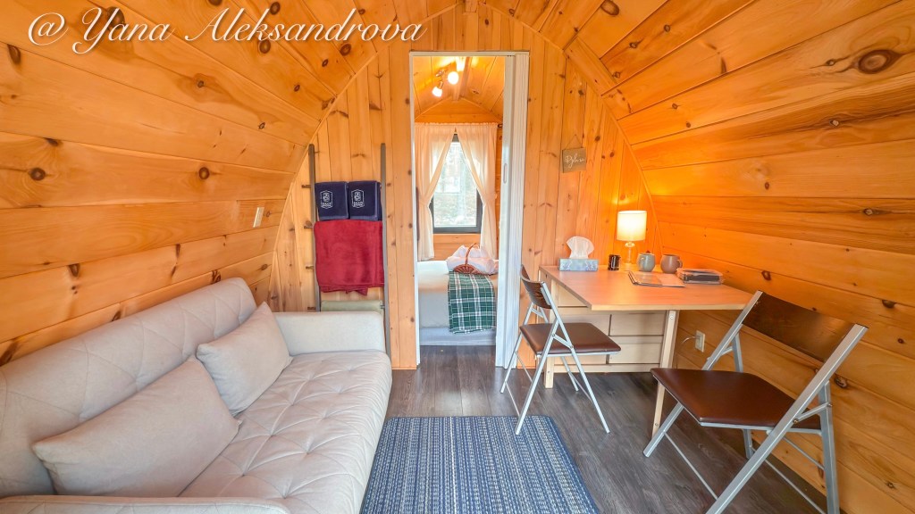 Photo of Hummingbird Pod at Sally's Brook Wilderness Cabins Retreat, Englishtown, Cape Breton