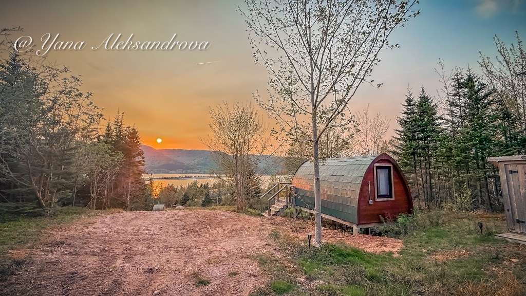 Photo of Hummingbird Pod at Sally's Brook Wilderness Cabins Retreat, Englishtown, Cape Breton