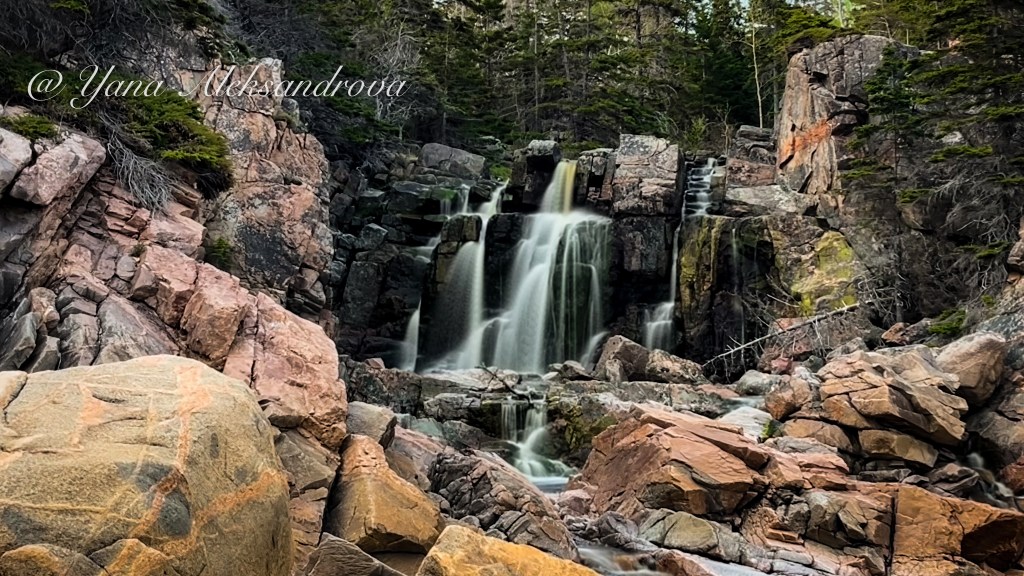 Black Brook Cove Beach and Still Brook Waterfall, Cabot Trail photo