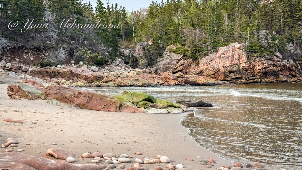 Black Brook Cove Beach and Still Brook Waterfall, Cabot Trail photo