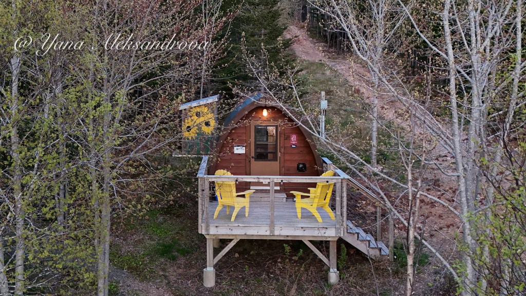 Photo of Hummingbird Pod at Sally's Brook Wilderness Cabins Retreat, Englishtown, Cape Breton