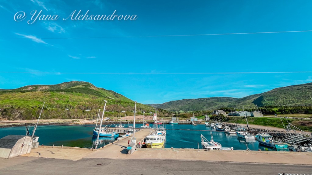 Pleasant Bay marina and Lighthouse Cape Breton Island Photo